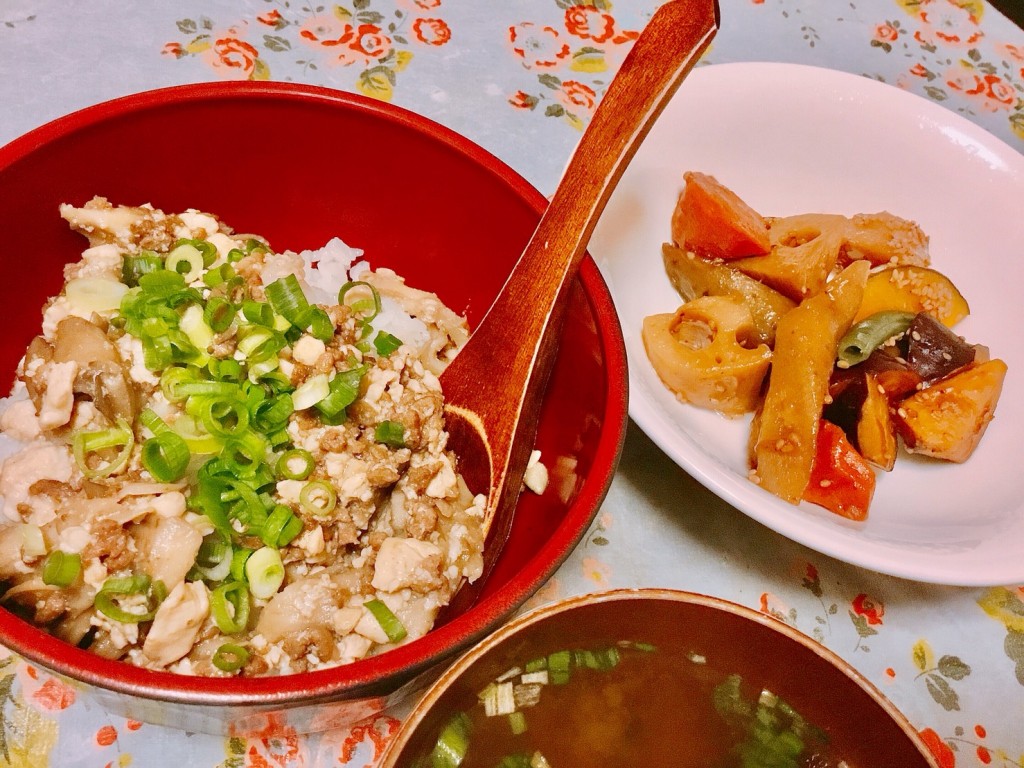 黄金生姜甕酢【そぼろ丼】