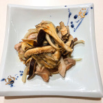 鹿児島黒酢レシピ『豚肉とマイタケをさっぱりと自家製ポン酢で』