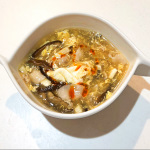 鹿児島黒酢レシピ『酸辣湯』重久本舗、重久盛一酢醸造場　通販　黒酢を使った簡単レシピ。身体をぽかぽか温める温活スープ
